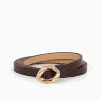 Ремень жен 01-01-01-07, Июнь2514, 1*0,3*110 см, без винта, пряж золото, затяж, корич Ремень жен 01-01-01-07, Июнь2514, 1*0,3*110 см, без винта, пряж золото, затяж, корич