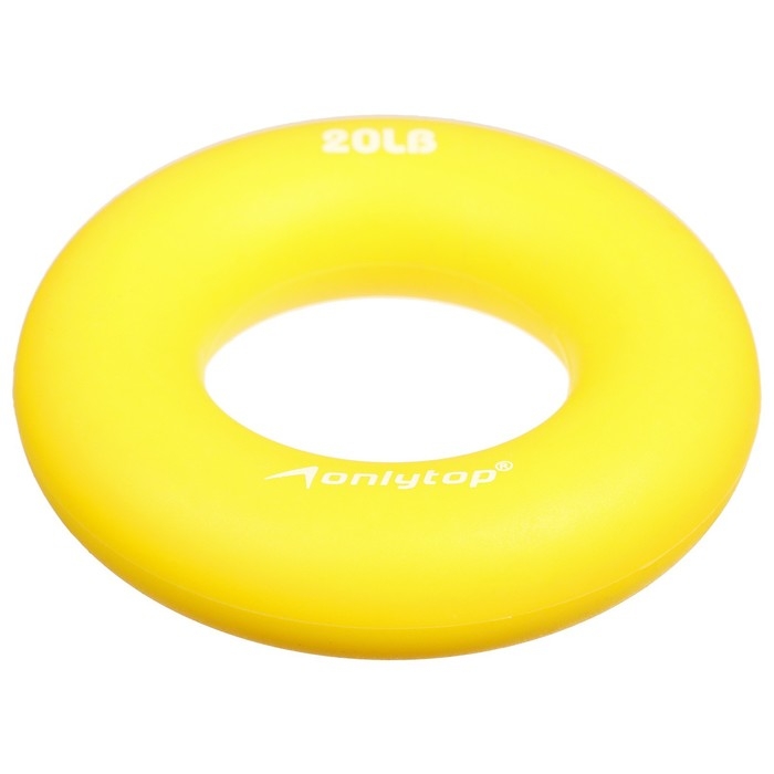 Эспандер кистевой ONLYTOP, 10 кг, цвет жёлтый Эспандер кистевой ONLYTOP, 10 кг, цвет жёлтый