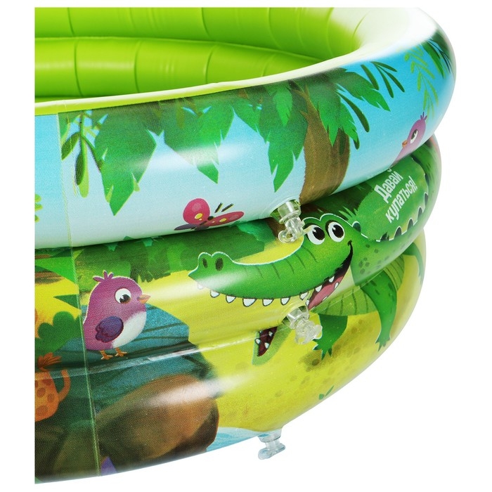 Бассейн надувной «На волне: Африка», 64х21 см, с надувным дном Бассейн надувной «На волне: Африка», 64х21 см, с надувным дном