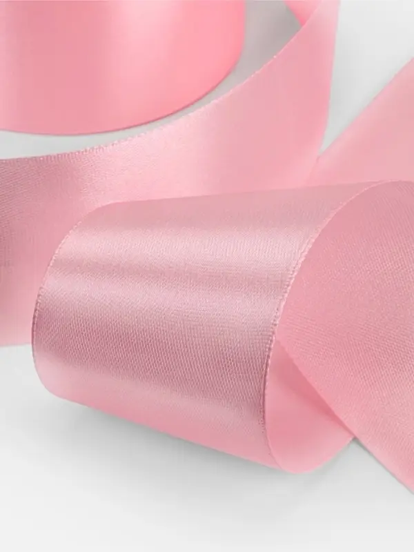 Лента атласная, 50 мм, 23&plusmn;1 м, розовая №04
