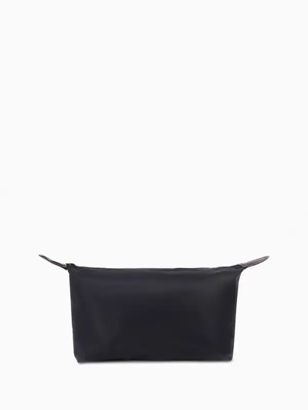 Косметичка простая на молнии, маленькая, чёрная