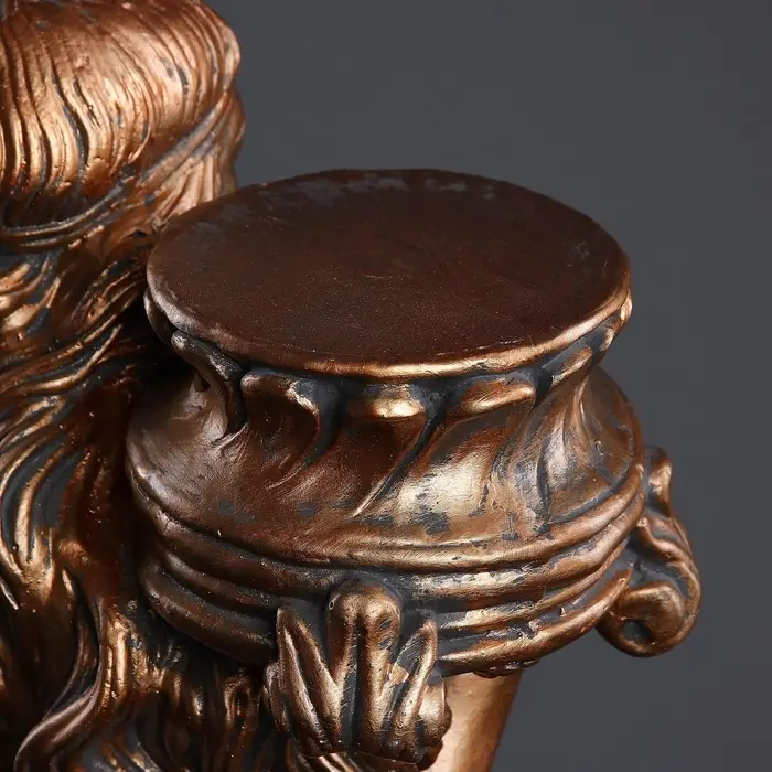 Фигура - подставка &laquo;Восточная красавица&raquo;, гипс под бронзу, 30&times;27&times;90 см