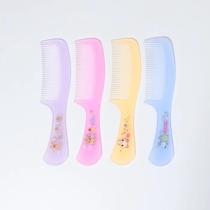 Расчёска с ручкой, 16×3.5(±1) см, фасовка 20 шт., МИКС