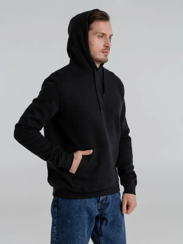 Толстовка с капюшоном Slam 320, черная, размер XS