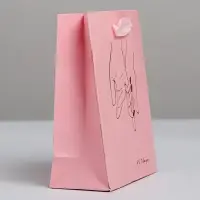 Пакет подарочный ламинированный, упаковка, «I love you», S 12 х 15 х 5.5 см
