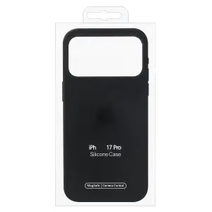 Чехол для iPhone 17 Pro Silicone Case 100% ORG (MagSafe + анимация NFC Clear) c LOGO Black