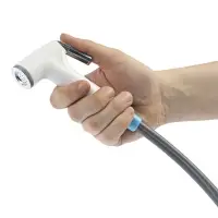 Портативный походный душ ZEIN: лейка, шланг, помпа с USB-кабелем, держатель, крючок