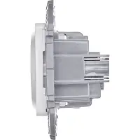 Розетка 1-местная с заземлением без защитных шторок 16А белый INSPIRIA
