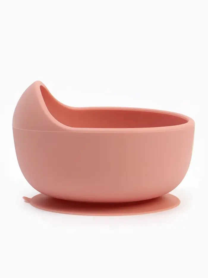 Тарелка детская на присоске и ложка, розовый, Mum&Baby Тарелка детская на присоске и ложка, розовый, Mum&Baby