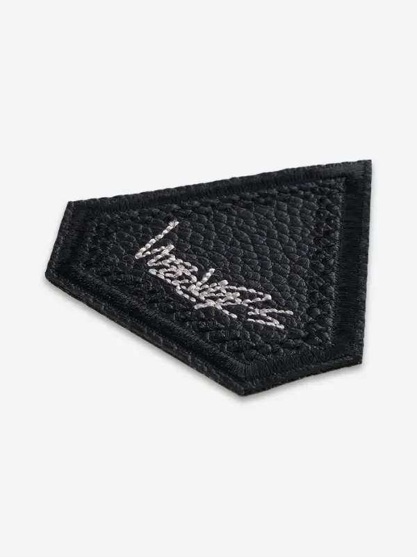 Термоаппликация из кожзама «Кристалл», 5.3×5.5 см, чёрная Термоаппликация из кожзама «Кристалл», 5.3×5.5 см, чёрная