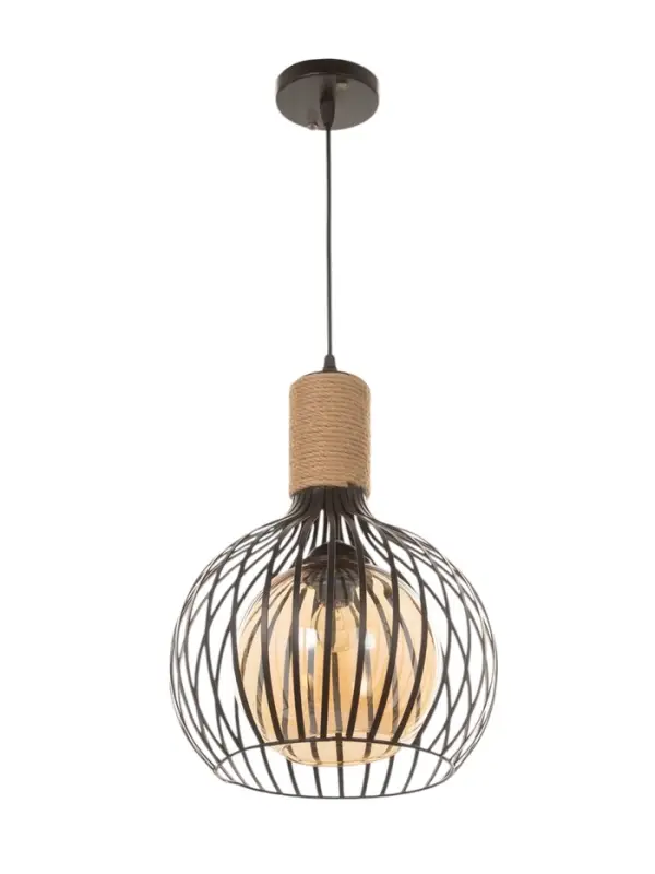 Светильник &laquo;Клубок&raquo; 1&times;40 Вт Е27 черный 28&times;28&times;28 см