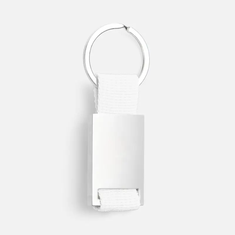 Брелок Inlet с тканевой вставкой, белый Брелок Inlet с тканевой вставкой, белый