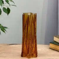 Ваза для цветов &laquo;Флоранс&raquo;, 25&times;11&times;9 см, стекло, коричневая
