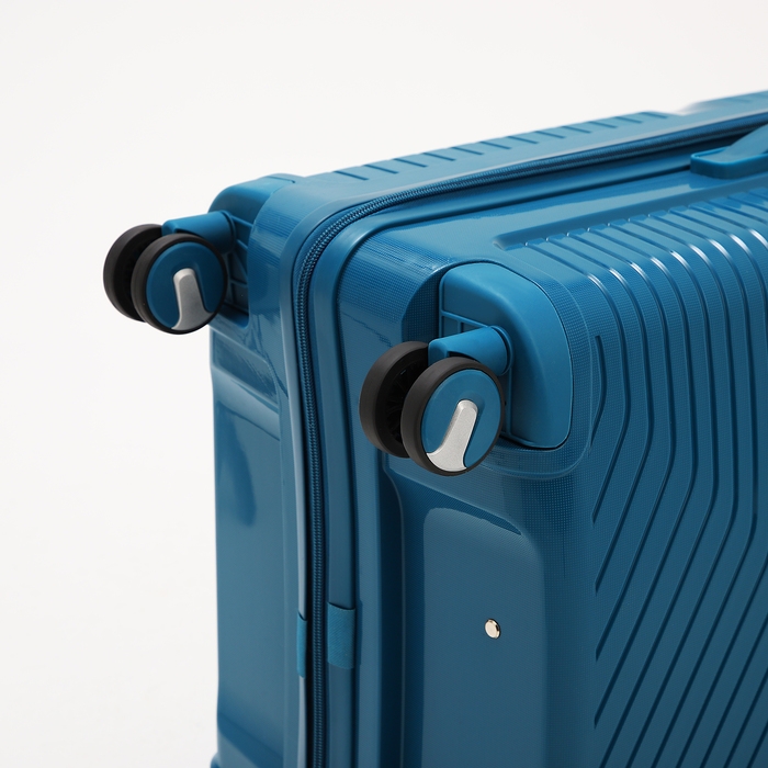 Чемодан большой 100 л (L), отдел на молнии, кодовый замок, цвет синий Чемодан большой 100 л (L), отдел на молнии, кодовый замок, цвет синий