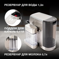 Кофеварка рожковая HEM-9999 серебристый