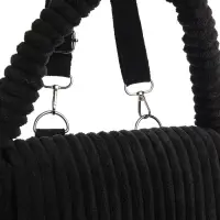 Сумка молодёжная на магните, 25.5&times;4.5&times;18.5 см, чёрная