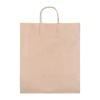 Пакет бумажный крафт 90 г/м², круглая ручка 32×20×37 см