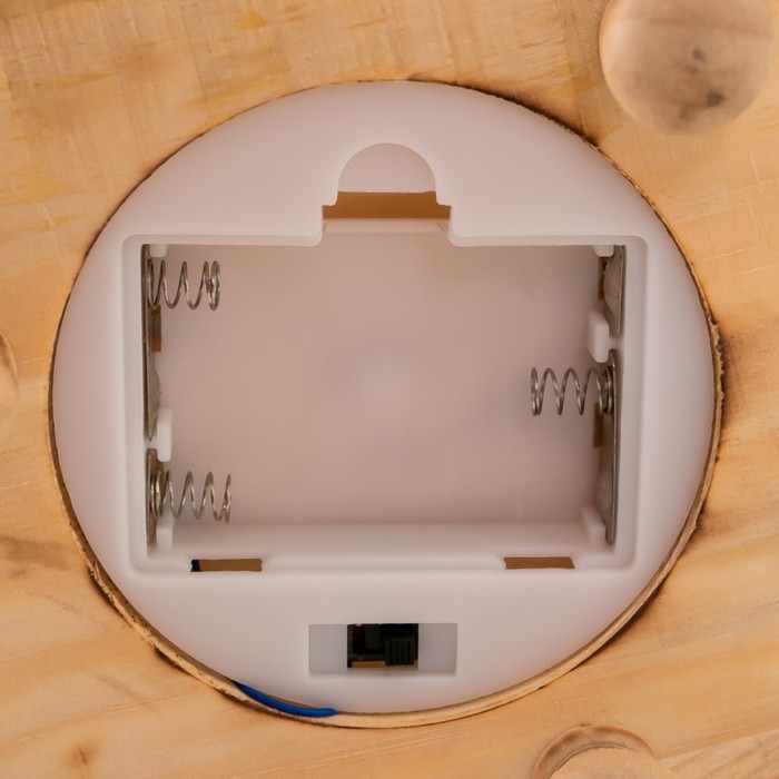 Ночник колба Ночник колба "Белая роза в букете" LED 3ААА 10х10х21 см RISALUX