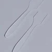 Баночки для хранения, с лопатками, 10 мл, набор - 6 шт., прозрачный/белый