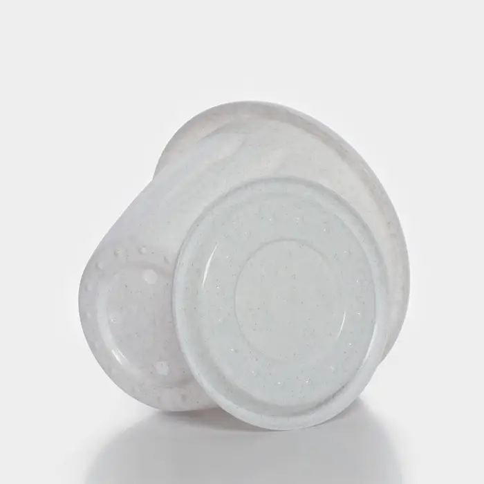 Горшок для цветов с поддоном &laquo;Фелиция&raquo;, 1.8 л, d=17.7 см, h=13.6 см, пластиковый, мраморный