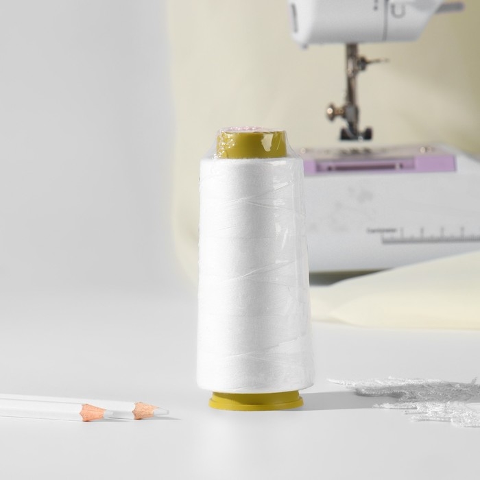 Нитки 45ЛЛ, 1500 м, цвет белый Нитки 45ЛЛ, 1500 м, цвет белый