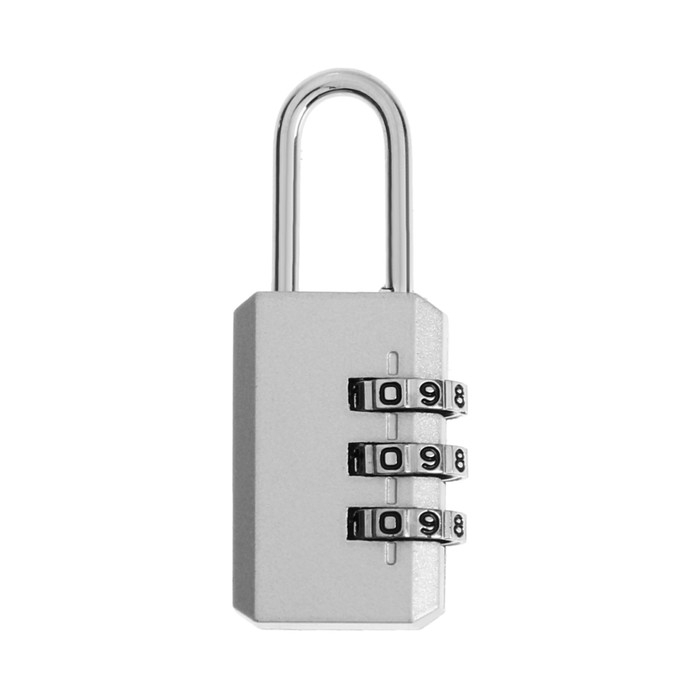 Замок навесной кодовый ТУНДРА ZK003, серый Замок навесной кодовый ТУНДРА ZK003, серый