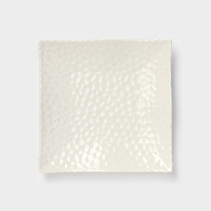 Тарелка керамическая пирожковая «Воздушность», d=15 см, цвет белый