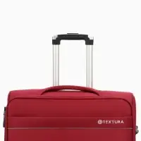 Чемодан на колёсах TEXTURA, кодовый замок, с увеличением, 47&times;30&times;78 см, 28", красный