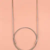 Спицы круговые, для вязания, с металлическим тросом, d=2 мм, 14/80 см