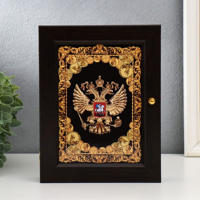 Ключница Ключница "Герб" венге 17х22 см