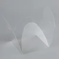 Складная прозрачная коробка из PVC, для упаковки подарков, 6.6×6.6×3 см