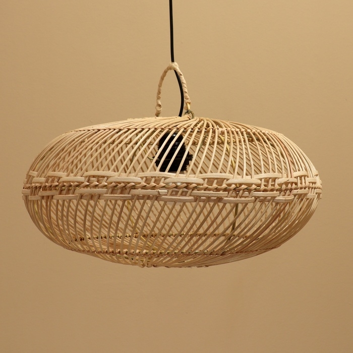 Светильник потолочный из ротанга Светильник потолочный из ротанга "Ваю" 1х120Вт, Е27, 40х40х20 см
