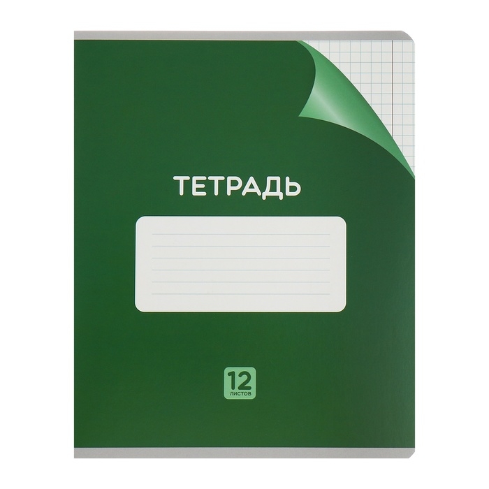 Комплект тетрадей из 10 штук, 12 листов в клетку Calligrata Комплект тетрадей из 10 штук, 12 листов в клетку Calligrata "Однотонная Классика с уголком", обложка мелованный картон, ВД-лак, блок №2, белизна 75% (серые листы), 5 видов по 2 штуки