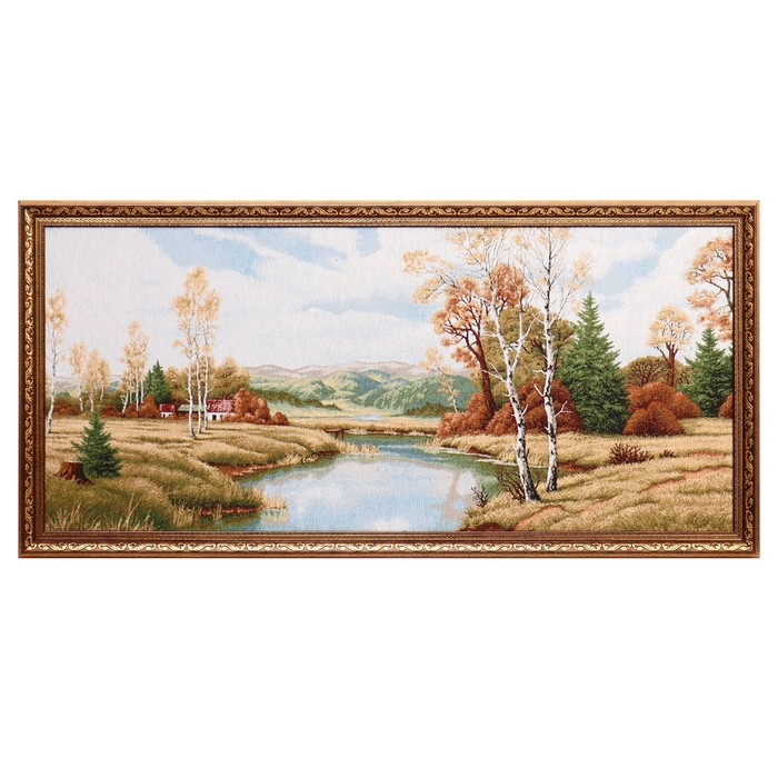 Гобеленовая картина Гобеленовая картина "Осенняя пора" 54х106 см