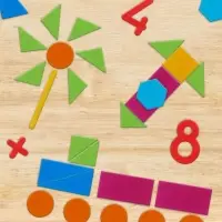 Касса цифр и счетных материалов &laquo;Учись считать&raquo;, 132 элемента, пластик, МИКС