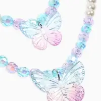 Набор детский &laquo;Выбражулька&raquo; 4 предмета: бусы, браслет d=6 см, клипсы, кольцо, бабочка