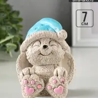 Фигурка гипс &laquo;Кролик в колпаке&raquo;, 7&times;5.5&times;5.5 см, цветной