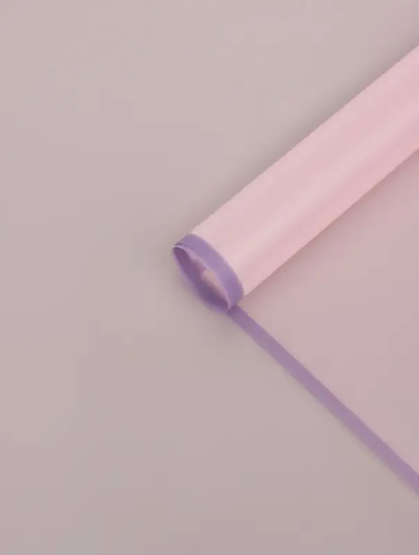 Пленка для цветов и букетов &laquo;Полупрозрачная кайма&raquo;, нежная сирень, 57&times;57 см