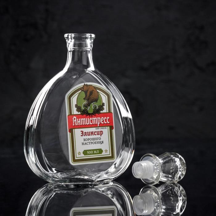 Штоф стеклянный Дорого внимание «Антистресс», 500 мл Штоф стеклянный Дорого внимание «Антистресс», 500 мл