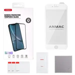 Защитное стекло для iPhone 6 3D ANMAC белое усиленное Арт. 1137183