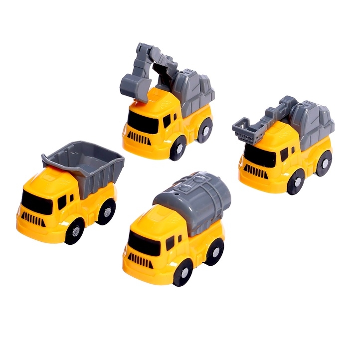 Интерактивный набор-парковка «Приключения на стройке», 4 машинки в наборе, подвижные элементы, аксессуары Интерактивный набор-парковка «Приключения на стройке», 4 машинки в наборе, подвижные элементы, аксессуары