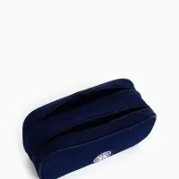 Косметичка - пенал на молнии с 2 отделами, синяя