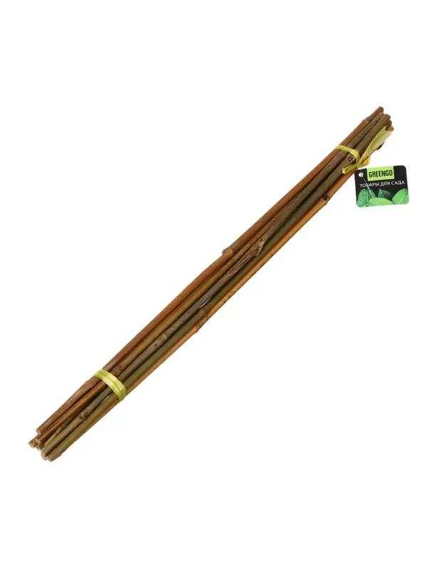 Колышек для подвязки растений, h=60 см, d=8-10 мм, бамбук, Greengo Колышек для подвязки растений, h=60 см, d=8-10 мм, бамбук, Greengo