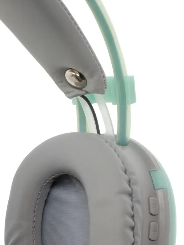 Наушники беспроводные, полноразмерные, Mybit W-33, RGB подсветка, Bluetooth 5.3, 800 мАч, Type-C, RGB подсветка, зелёные