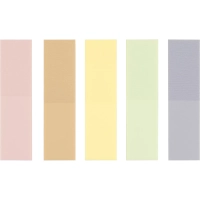 Закладки пластиковые Attache 45х12мм пастель 20 листов х 5 цветов