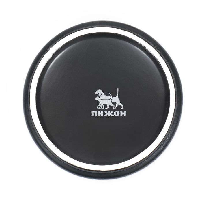 Миска керамическая на подставке 450 мл 13 х 5 см, чёрная Миска керамическая на подставке 450 мл 13 х 5 см, чёрная