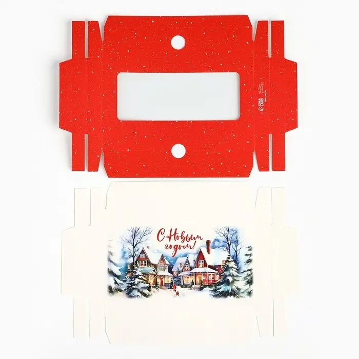 Коробка для шоколада «Яркие огни», с окном, 16.4 х 8.4 х 1.7 см Коробка для шоколада «Яркие огни», с окном, 16.4 х 8.4 х 1.7 см