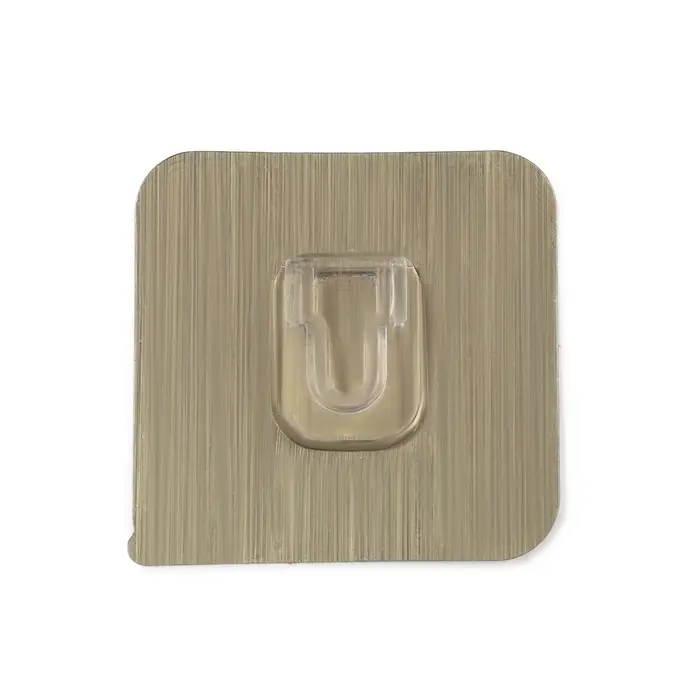 Комплект настенных держателей ТУНДРА с клейкой поверхностью, 60×60×10 мм, цвет никель