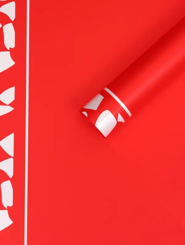 Пленка флористическая для цветов, красная, 57&times;57 см