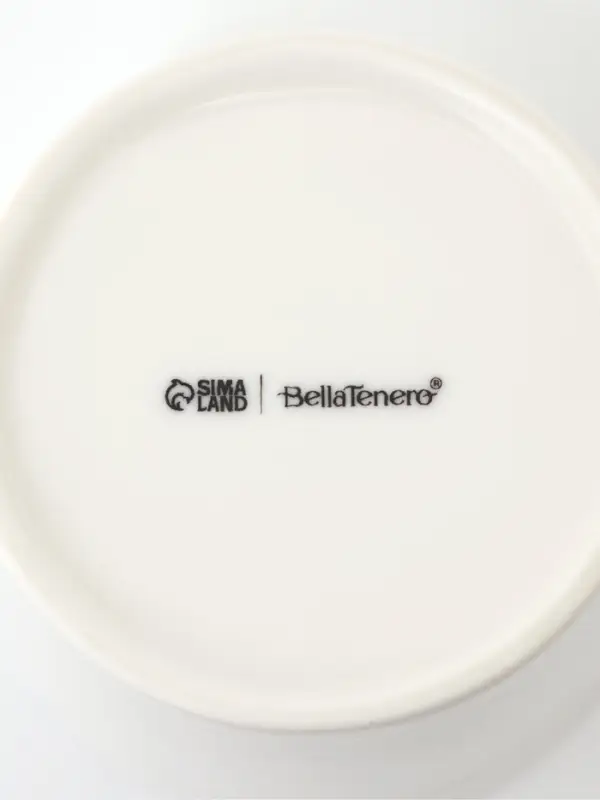 Набор для специй BellaTenero, 5 предметов: солонка 50 мл, перечница 50 мл, сахарница 200 мл с ложкой, на подставке, фарфор, белый